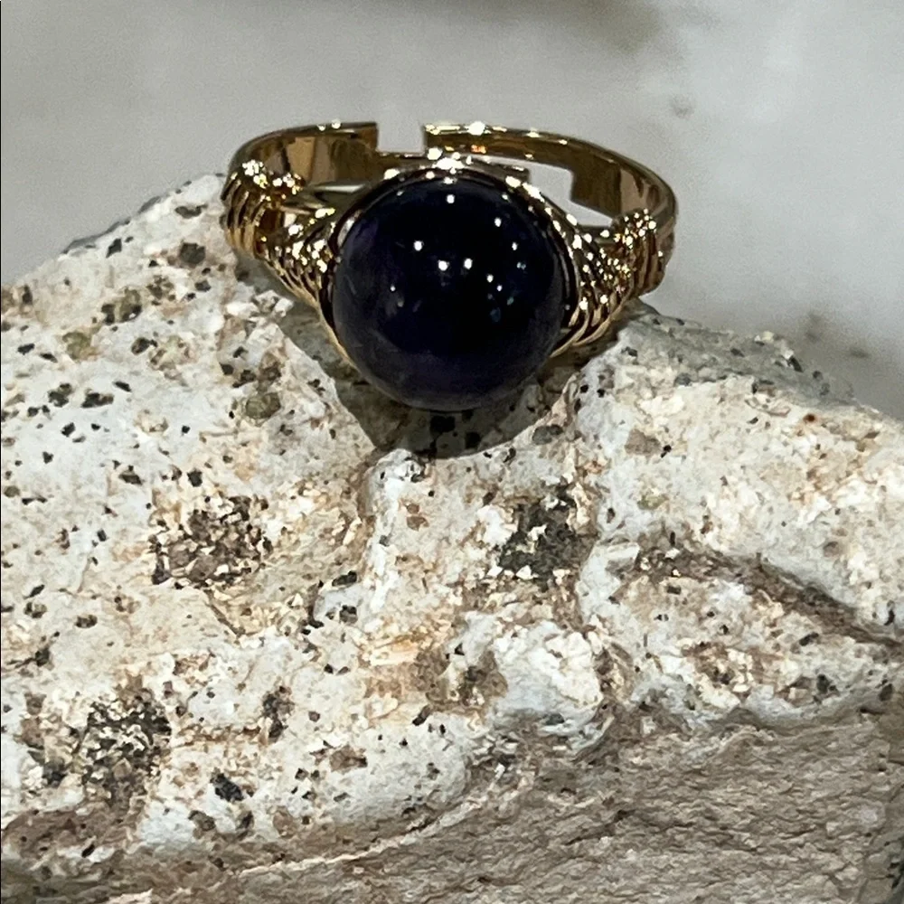 Amethyst Stone Ring